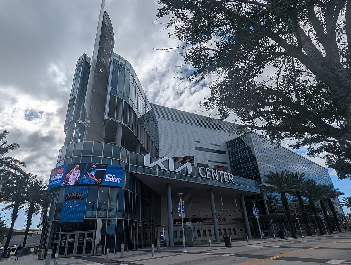 Die Kia Center Arena in der Innenstadt von Orlando, Florida